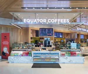 Equator Coffees storefront at Harvey Milk Terminal 1