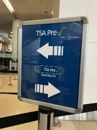 TSA PreCheck Touchless ID signage