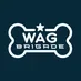 Wag Brigade logo with dog bone outline 